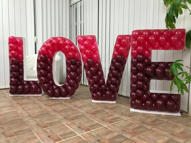 How to make balloon mosaic letters